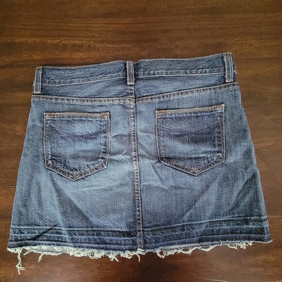 GAP Denim Skirt Women's Size 2 Button Fly Jean Skirt - Picture 6 of 10
